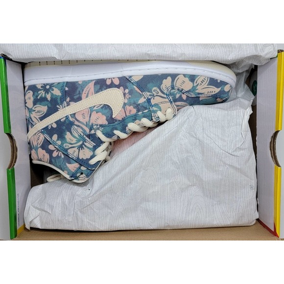Nike SB Dunk High Pro QS HawaiiShoes Sneakers Men's 9.5 CZ2232-300 Floral 11W - Picture 9 of 11